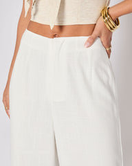 Brunch Ready Linen Blend High Rise Pants
