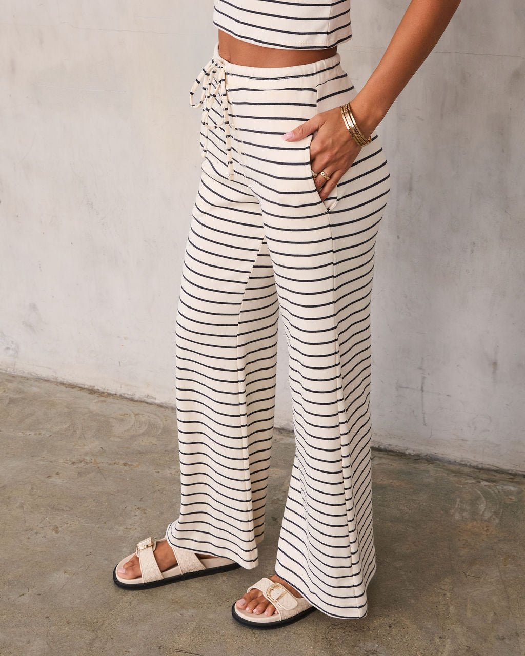 Albion Striped Drawstring Pants