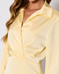 Booked and Busy Collared Shirt Mini Dress