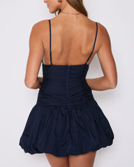 Hamptons Smocked Bubble Hem Mini Dress