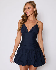 Hamptons Smocked Bubble Hem Mini Dress