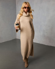 Roselle Turtleneck Midi Sweater Dress