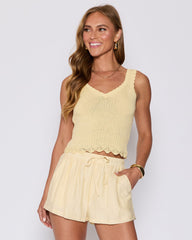 Ellory Pocketed Linen Shorts