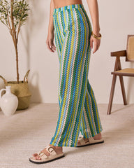 Sunkiss Riviera Chevron Cover Up Pants