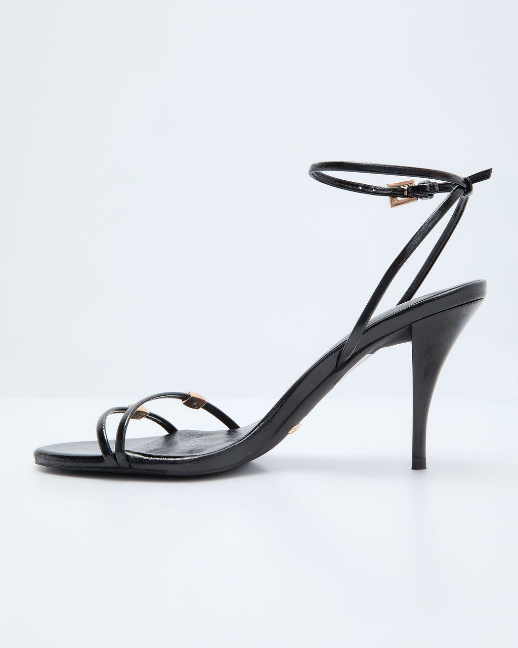 Lenden Gold Hardware Strappy Heels