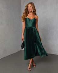 Aleina Fit And Flare Midi Dress