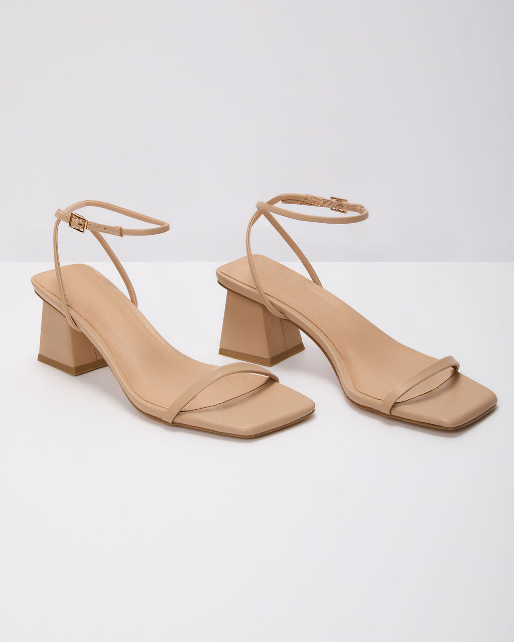 Good Mix Strap Block Heel