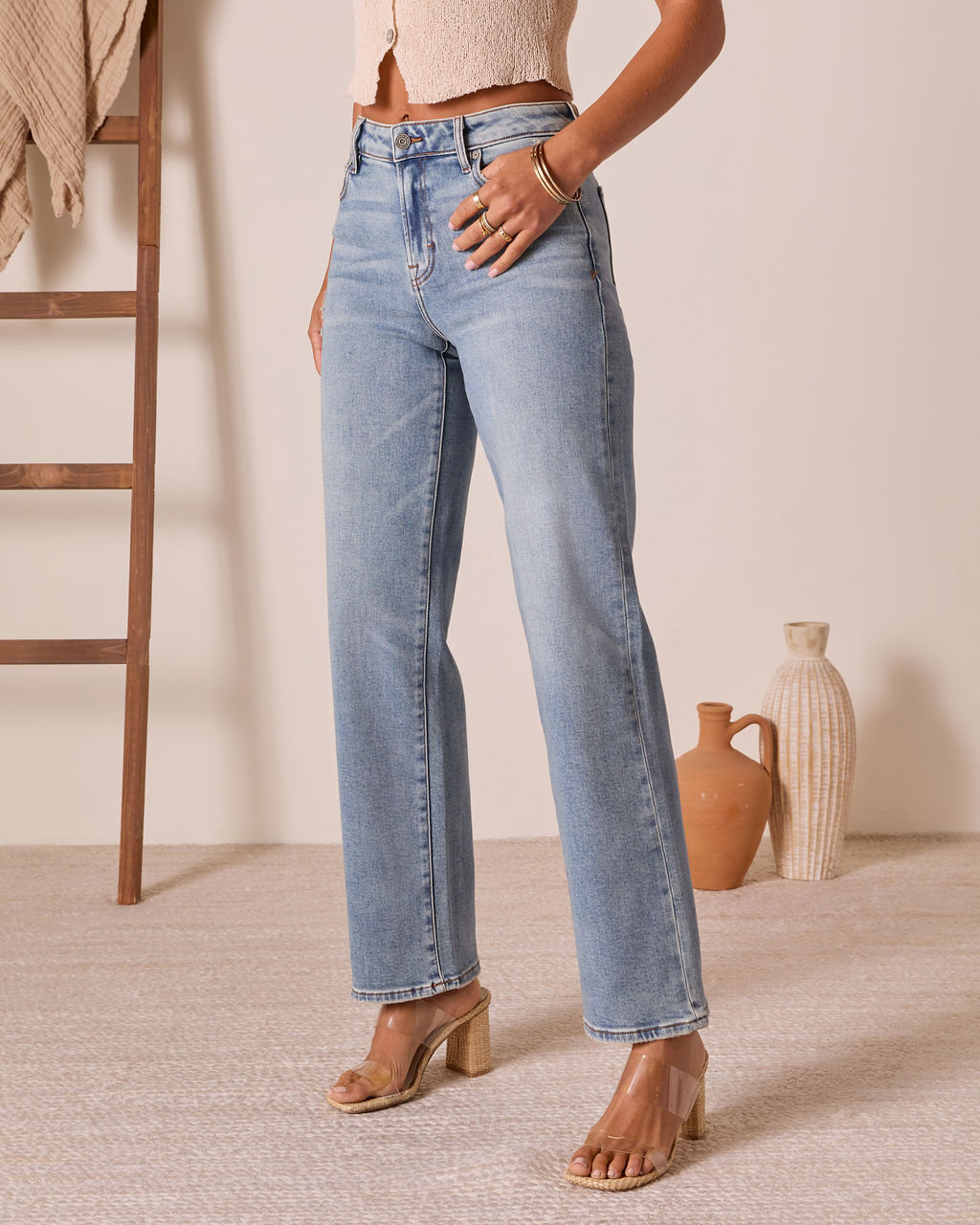 Adeina Super Stretch Straight Jeans