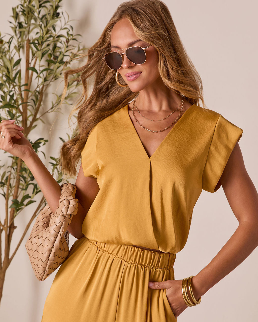Better Days Draped Front Top