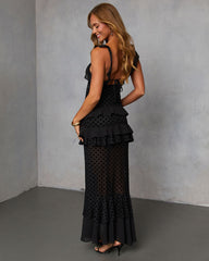 Saylene Tiered Lace Maxi Dress