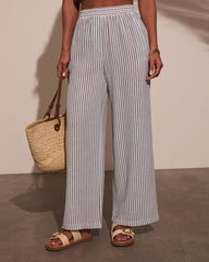Perfect Streak Striped Wide Leg Pants