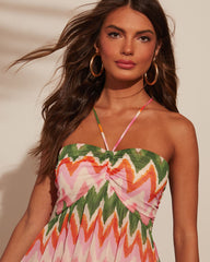Sunset Tropics Empire Maxi Dress
