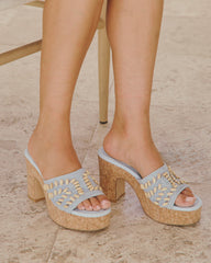Madisson Shell Crochet Platform Sandal