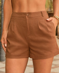 Ansela Pleated Trouser Shorts