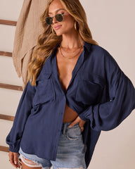 Elowen Balloon Sleeve Button Down Top