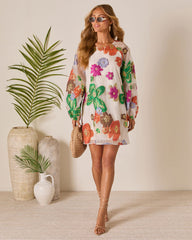 Bloomtide Shift Mini Dress