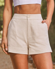 Chesterfield Linen High Rise Shorts