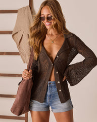 Kelson Crochet Button Down Top
