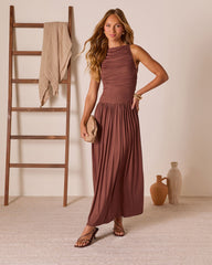Mette Ruched Maxi Dress