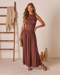 Mette Ruched Maxi Dress