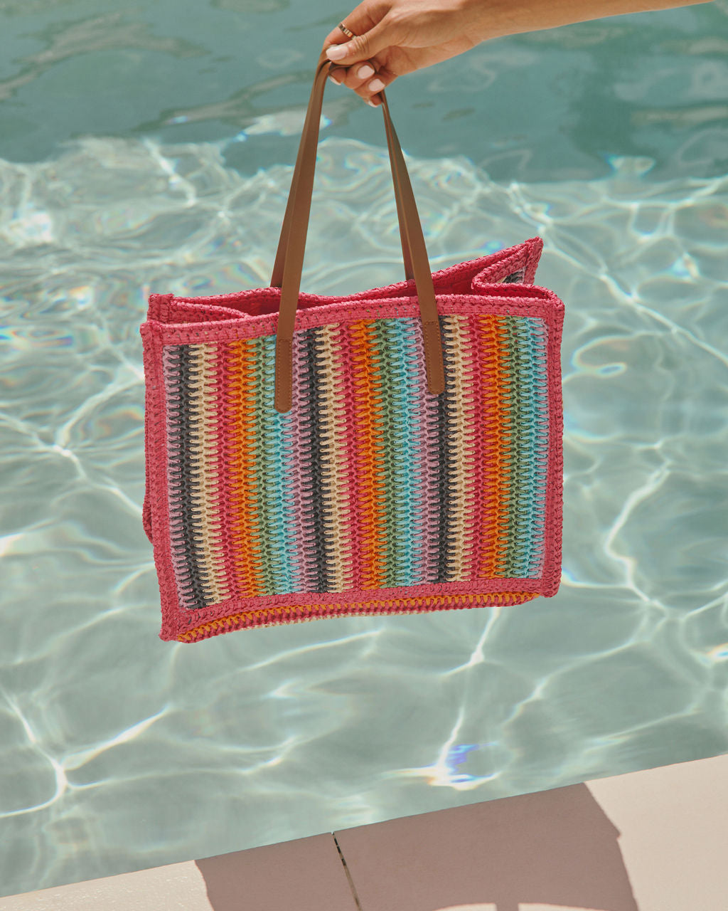 Marbelle Striped Tote Bag