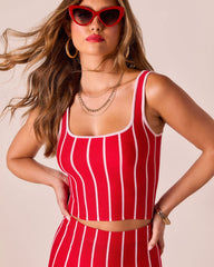 Ashlin Contrast Striped Tank