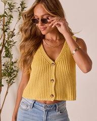 Martinez Crochet Knit Vest Top