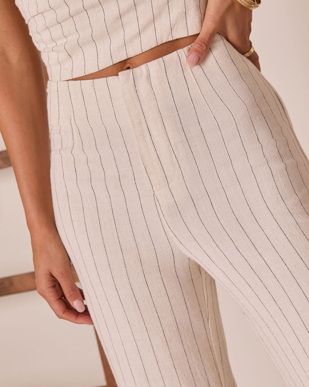 Corbiere Linen Pinstripe Pants