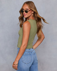 Thessia Button Down Tank