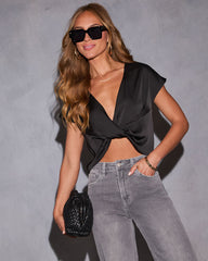Luisa Twist Front Blouse