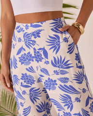 Coastal Bound Tropical Print Pant