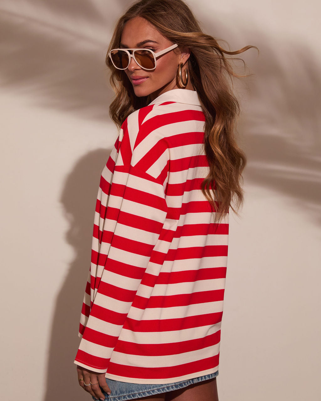 Amala Striped Collared Tee