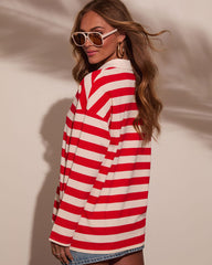 Amala Striped Collared Tee