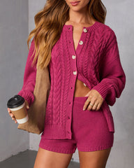 Serene Cable Knit Cardigan