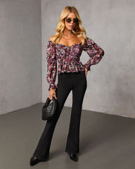 Mayia Peplum Top