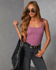 Alysson Textured Floral Tank
